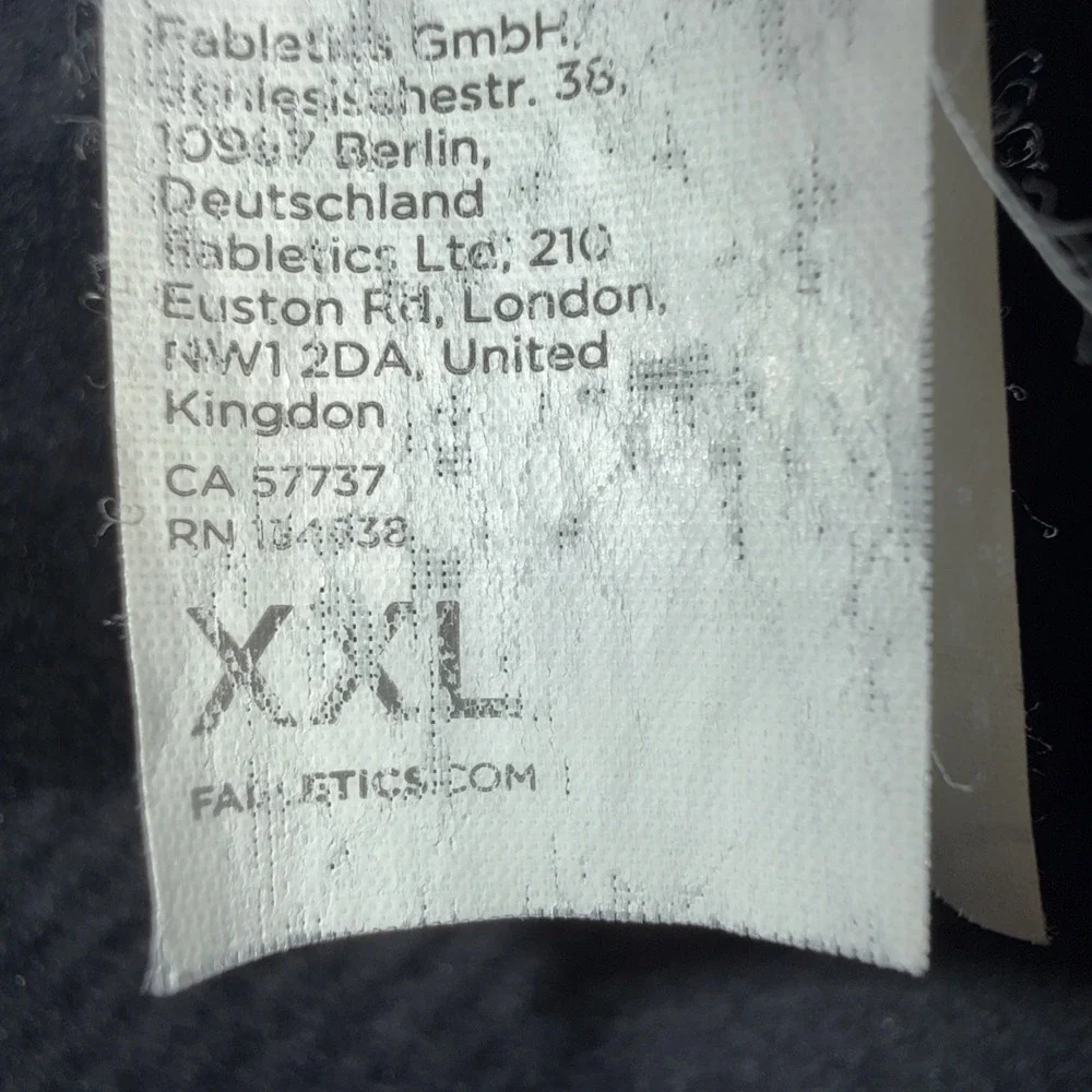 Fabletics The Pine City Full Zip Fleece Jacket Black Mountain Plaid Size XXL